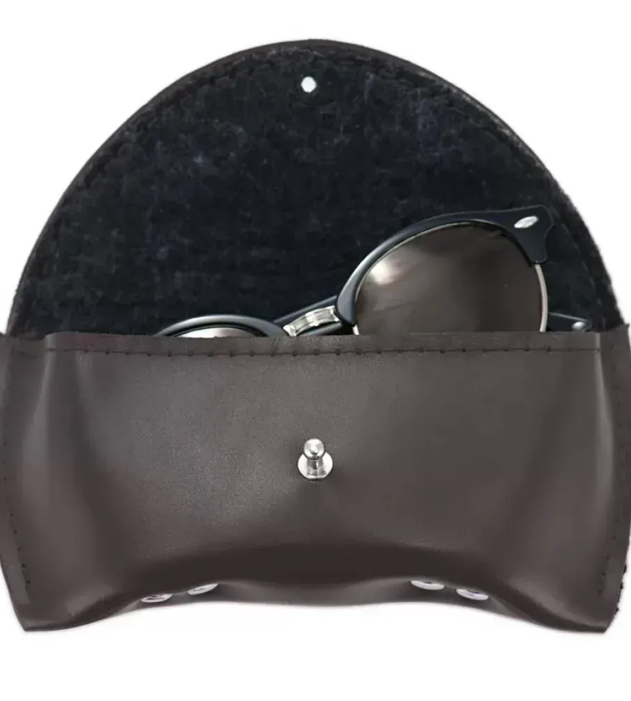 Leather Case for glasses brown